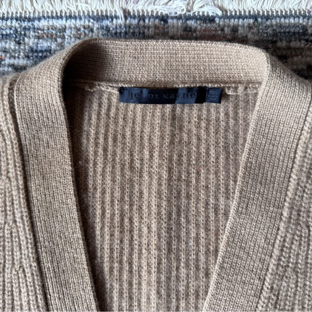 TRADE ONLY DO NOT BUY - Jenni Kayne Cashmere Cocoon Cardigan in Camel XXS - Picture 3 of 7
